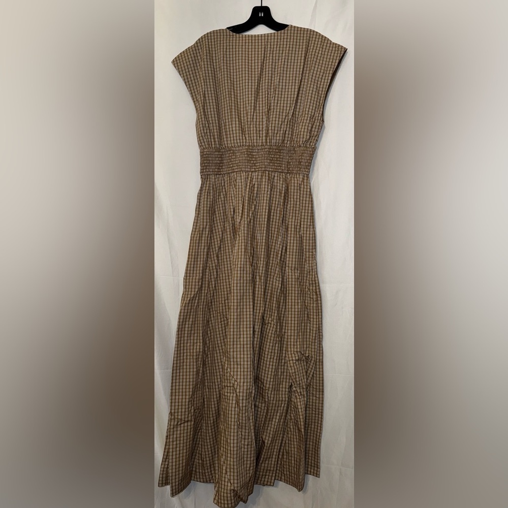 Abercrombie & Fitch Tan Tie Front Maxi Dress - Picture 5 of 9